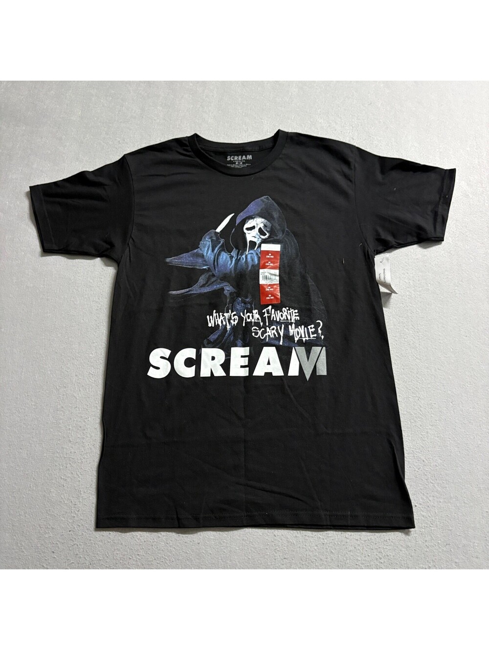 Scream Ghostface T-Shirt Mens Medium Black Favorite Scary Movie Graphic Tee New